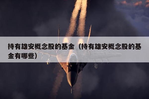 持有雄安概念股的基金（持有雄安概念股的基金有哪些）