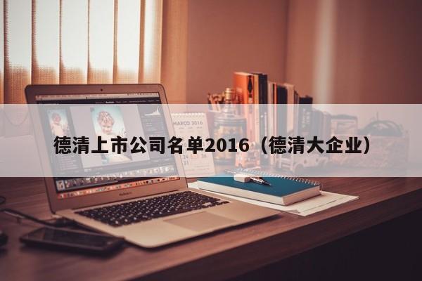 德清上市公司名单2016（德清大企业）