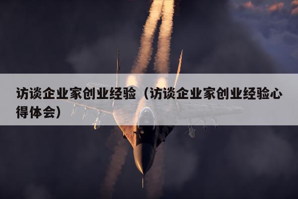 访谈企业家创业经验（访谈企业家创业经验心得体会）