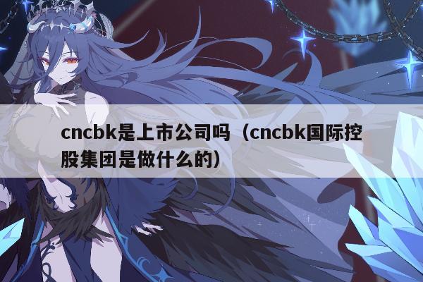 cncbk是上市公司吗（cncbk国际控股集团是做什么的）