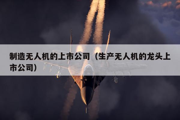 制造无人机的上市公司（生产无人机的龙头上市公司）