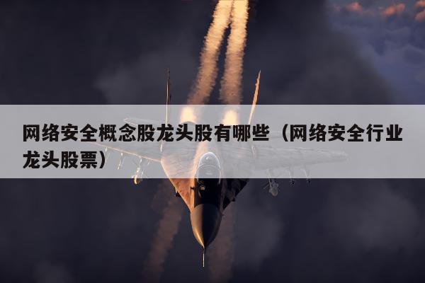 网络安全概念股龙头股有哪些（网络安全行业龙头股票）