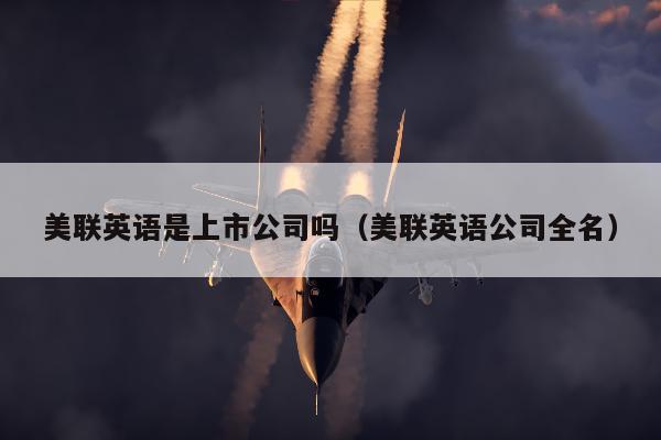 美联英语是上市公司吗（美联英语公司全名）