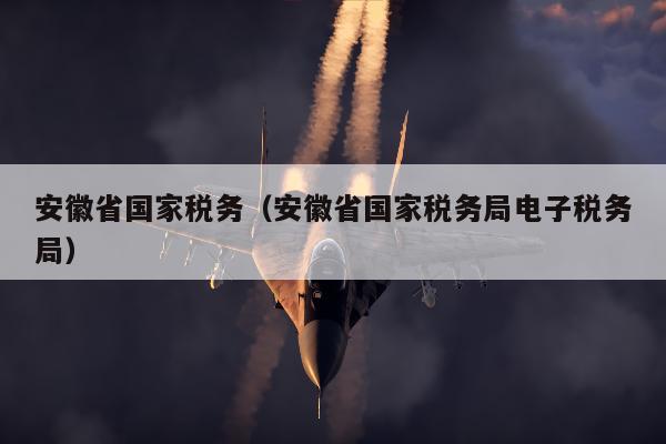 安徽省国家税务（安徽省国家税务局电子税务局）