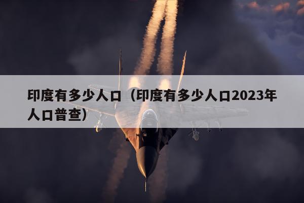 印度有多少人口（印度有多少人口2023年人口普查）