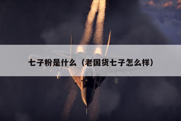 七子粉是什么（老国货七子怎么样）