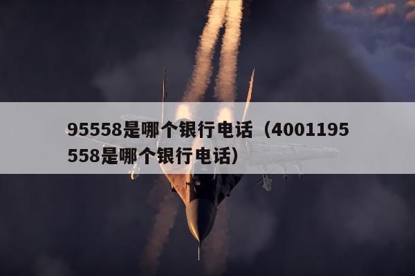 95558是哪个银行电话（4001195558是哪个银行电话）