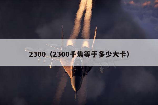 2300（2300千焦等于多少大卡）