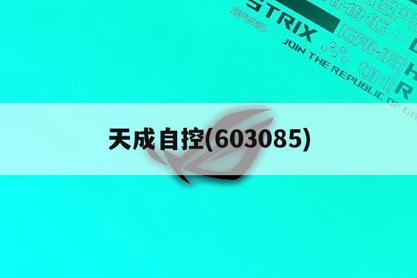 天成自控(603085)「天成自控603085是做什么的」