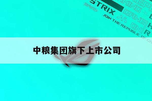 中粮集团旗下上市公司「中粮集团旗下上市公司代码」